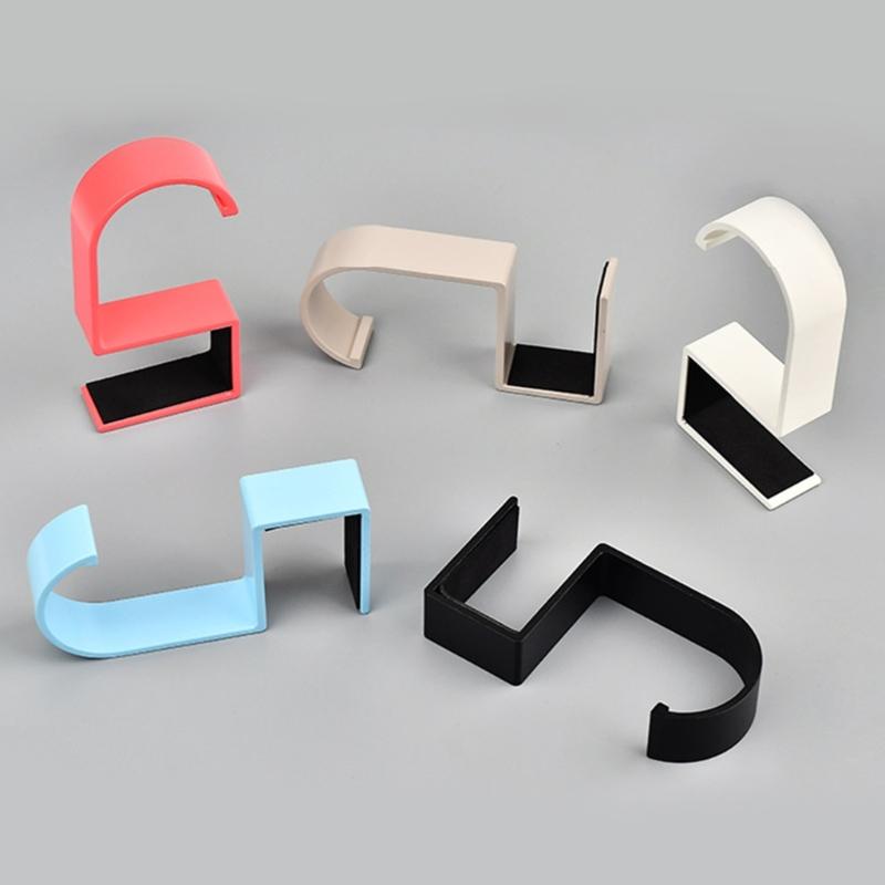 5 Shape Sturdy Hook for Student Bags Long Time Use Metal Wall Attachment Basic Assembly Black White Double Tone