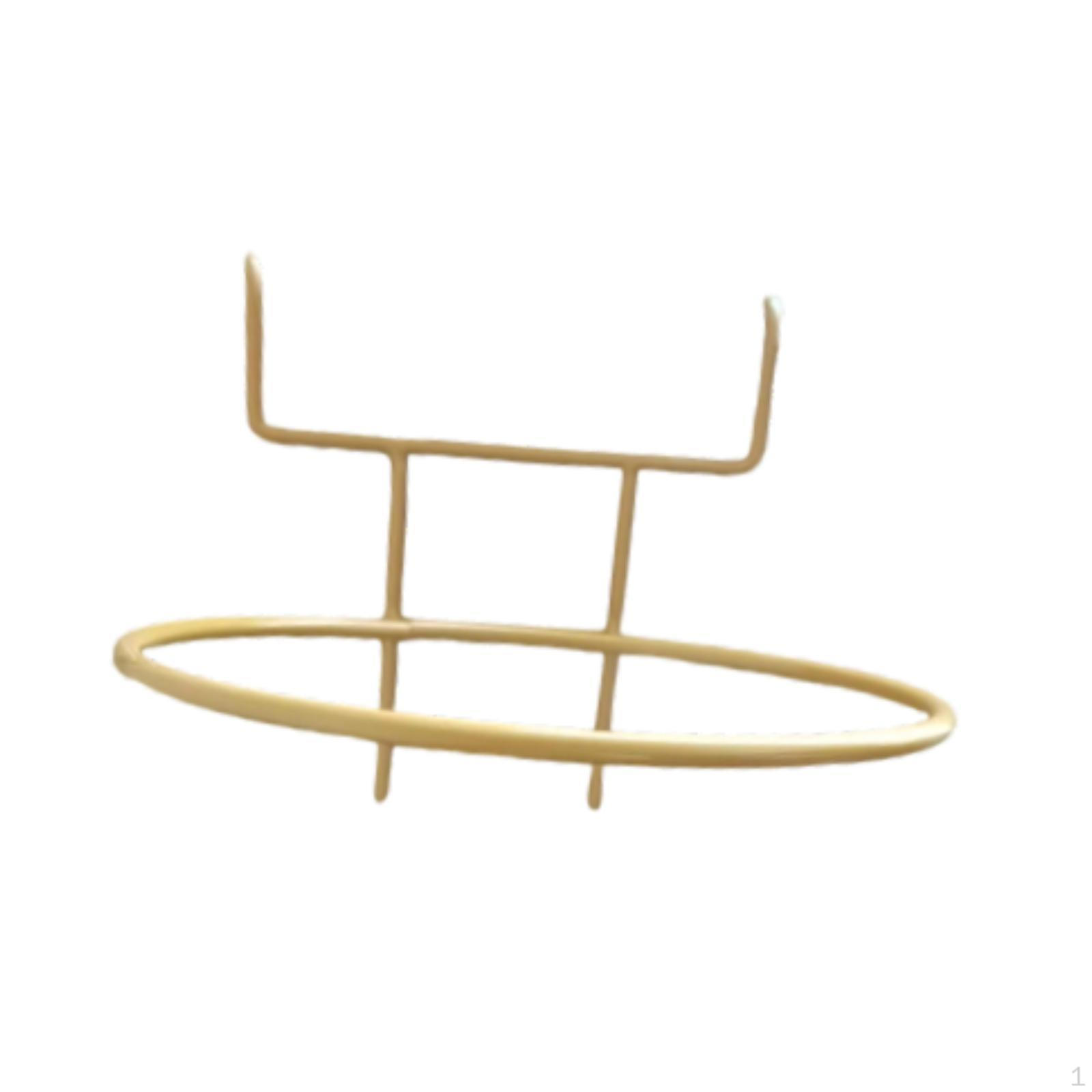 

Держатель для цветочного горшка, Подвесной балконный ящик, Прочное кованое железо, Универсальный золотой