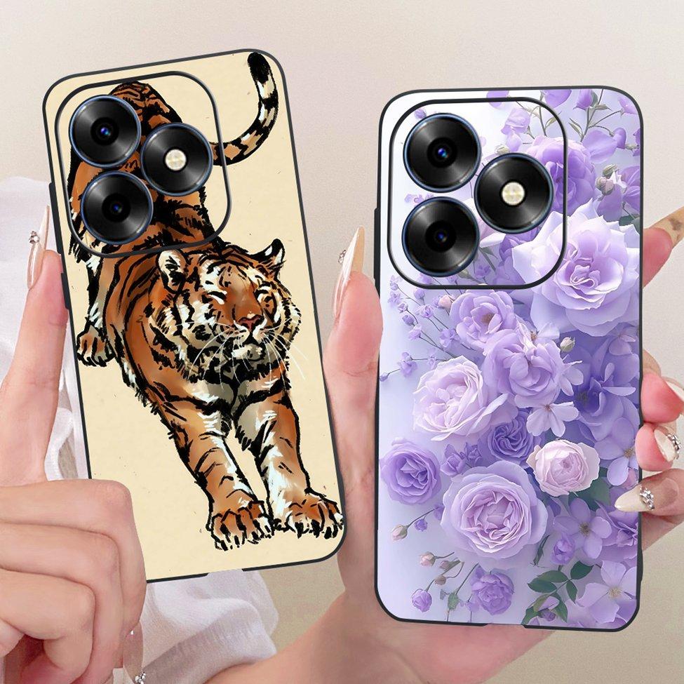 Phone Case For ITEL S23 Plus Cover S681LN Silicone Cute Cat Fashion Funny Cool Painted Casing For ITEL S23+