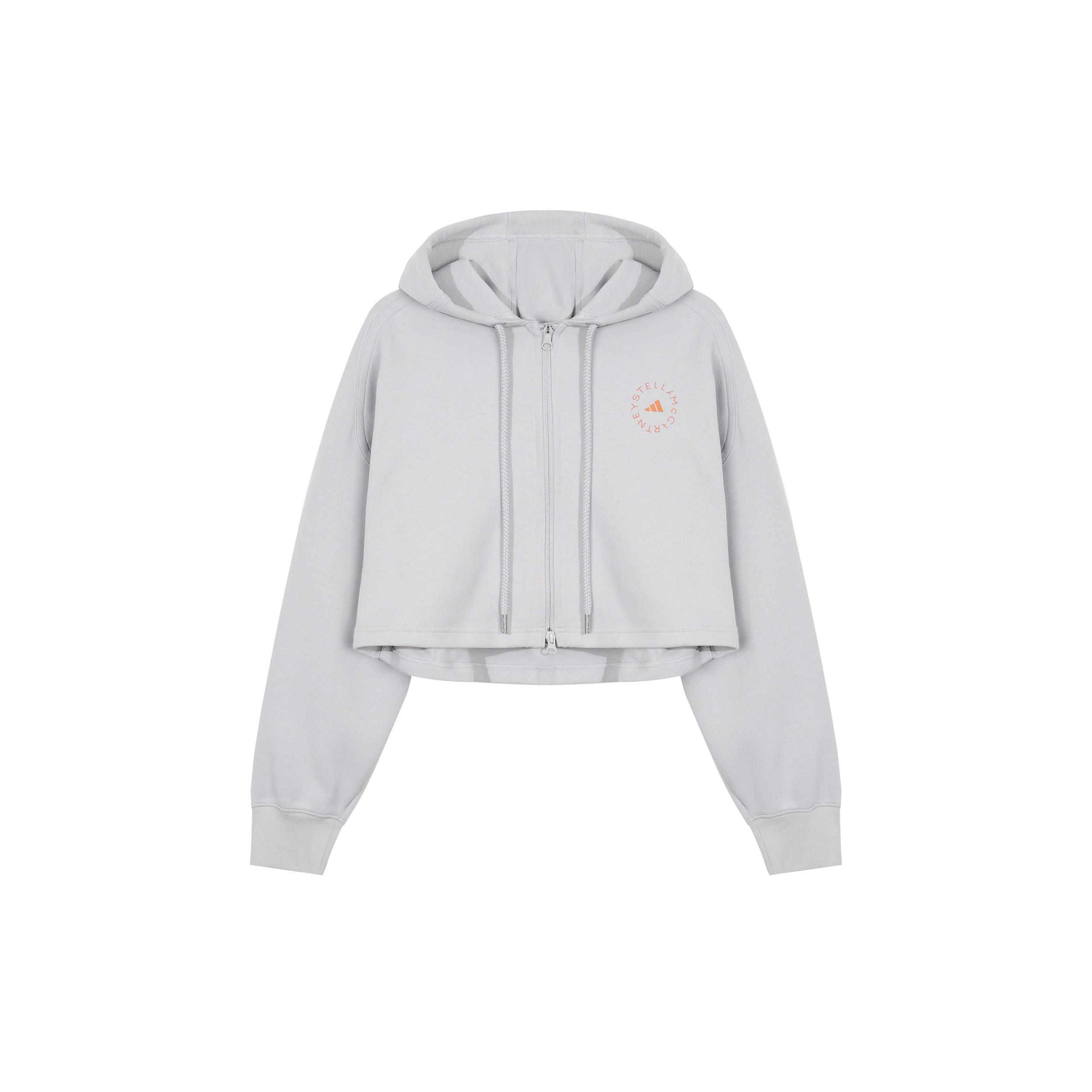(WMNS) adidas By Stella McCartney Cropped Hoodie Asia Sizing  Grey  Unisex HA8961 M