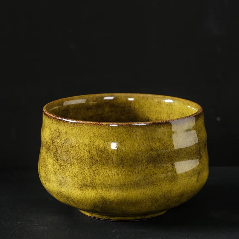 Stylish Matcha Tea Blue Traditional 12cm 8cm 400ml Tea Ceremony Popular Gift for Tea Ceremonies Bowl, Glaze, Kyoto-yaki, Craftsmanship, Ceramic,