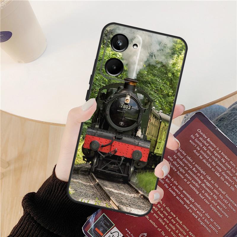 Train Railway Travel Case For Realme C61 C67 C53 C55 C75 C51 C21Y C25S GT 6 6T 5 GT7 Pro 10 11 12 13 14 Pro Plus