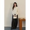 Women's Stylish Faux Two-Piece Mink Velvet Knit Cardigan
