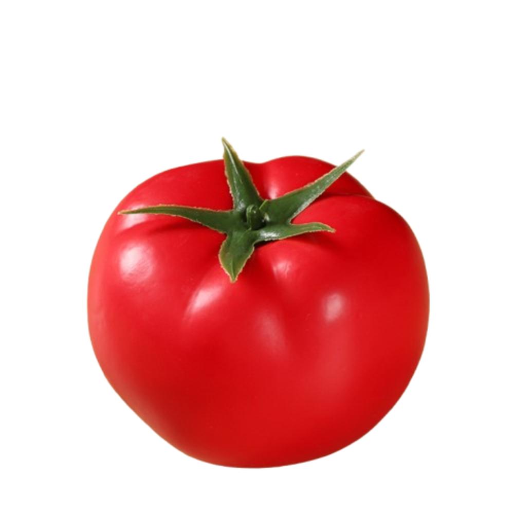 5pcs Mini Artificial Tomato Ornament Handicrafts Lifelike Simulation Tomato Model Plastic Fake Vegetables Props Home Decor