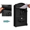 Outdoor Large Wall Mounted Mailbox Lockable Secure