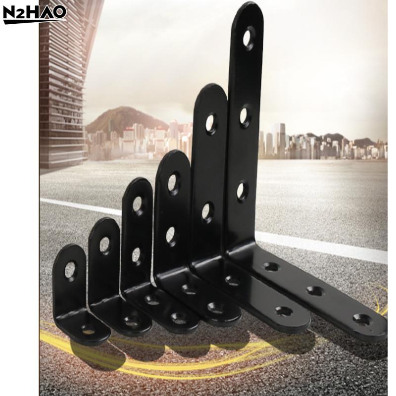 10/20PCS Furniture Support,Shelf Support Angle Bracket Steel Right Shelf Support Corner Bracket 90° Furniture L/I Shape Bracket