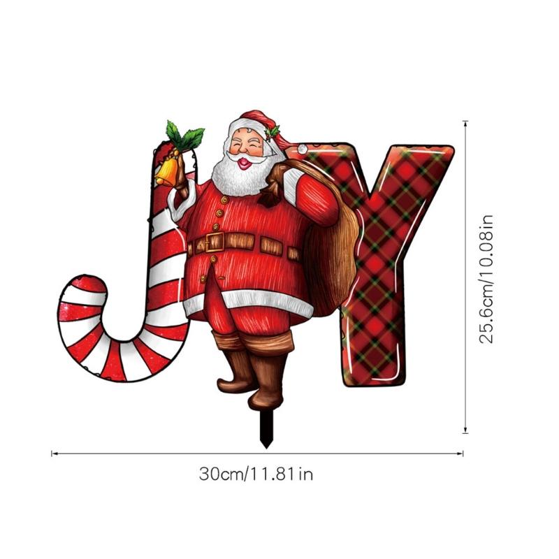 Christmas Chicken with Bulb Stakes Xmas Garden Yard Signs Rooster Yard Art Outdoor Christmas Decorations for Lawn Patio