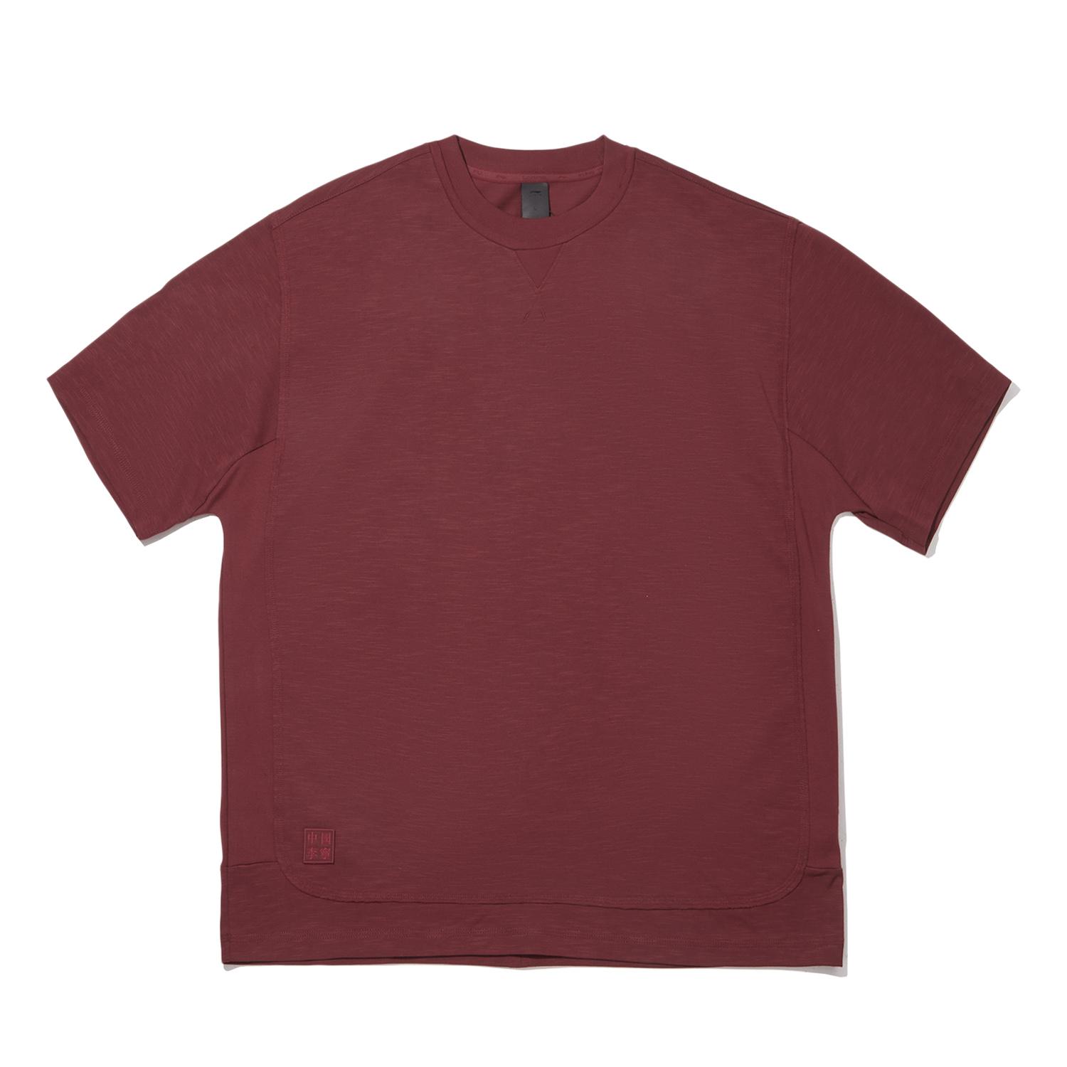 Мужская футболка с коротким рукавом Li Ning Kung Fu Series, свободная, универсальная, удобная, топ AHSW053-5 S