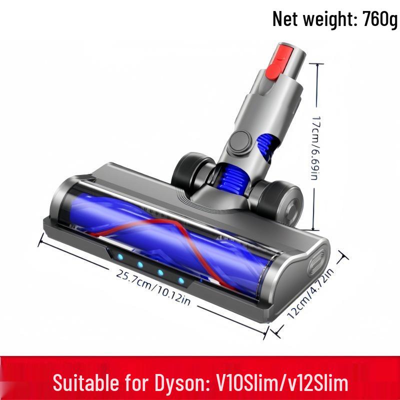 Dyson V6-V15 Slim Soft Plush Electric Roller Brush Head for Vacuum Cleaners