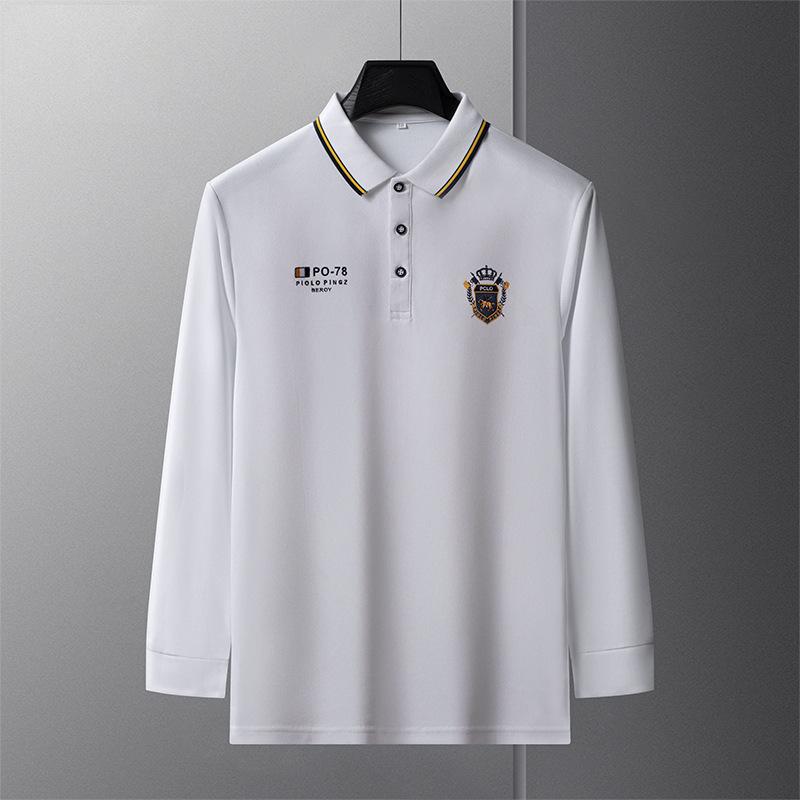 Herren Langarm T-Shirt für Männer mittleren Alters High-End Fashion Business