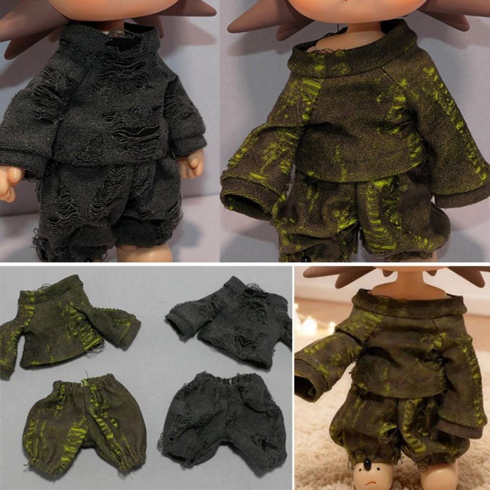 Cool Style Dolls Costumes Hoodies Handmade Contrasting Color Hoodies Set