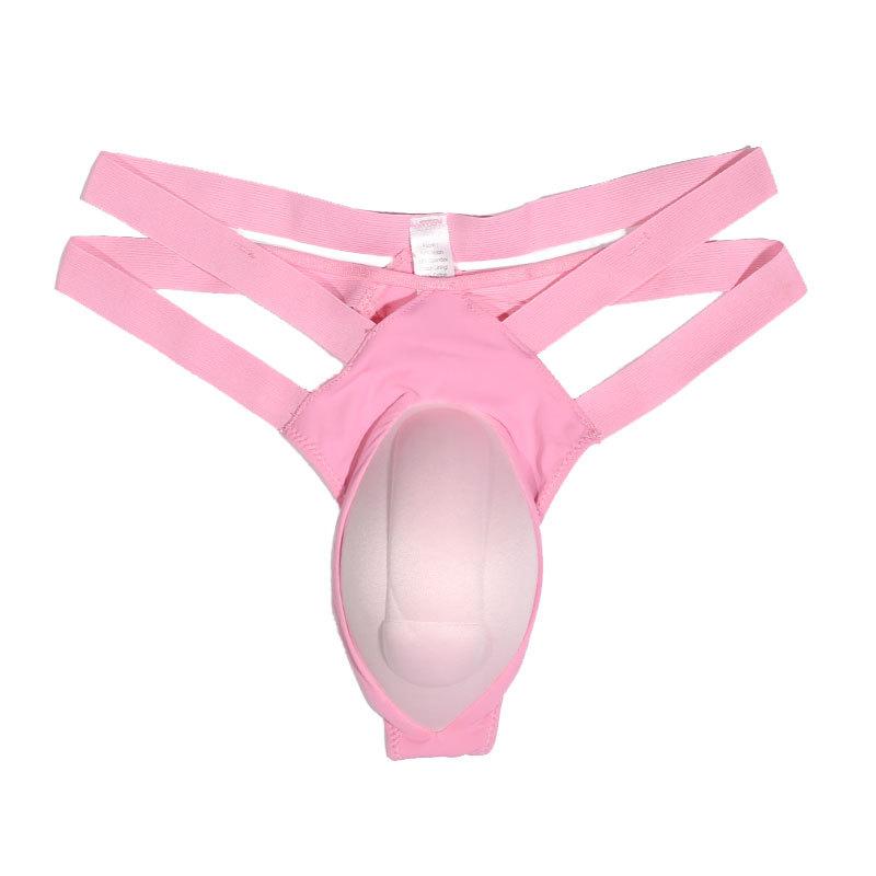 Explosive Cross Strap Fake Girl Hidden Jj Thong Panties Men's and Women's Cross-dressing Sexy Sex Panties Fengyin Fake Yin