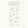 Korean Cute Cartoon Fox Rabbit Stickers for DIY Phone Case Decoration