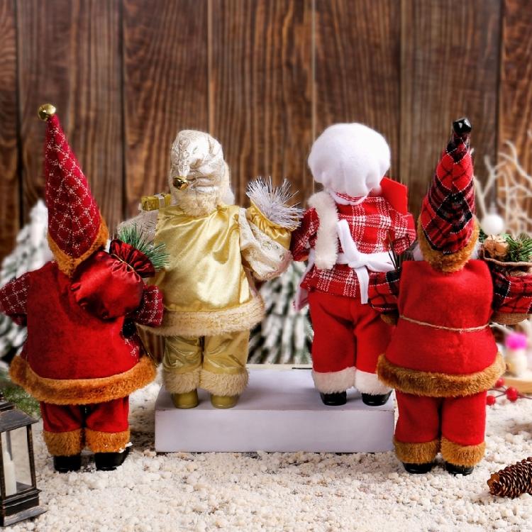 Fashionable Santa Ornament Figurines Practical Christmas Decoration for Party Supplies and Household Daily Use