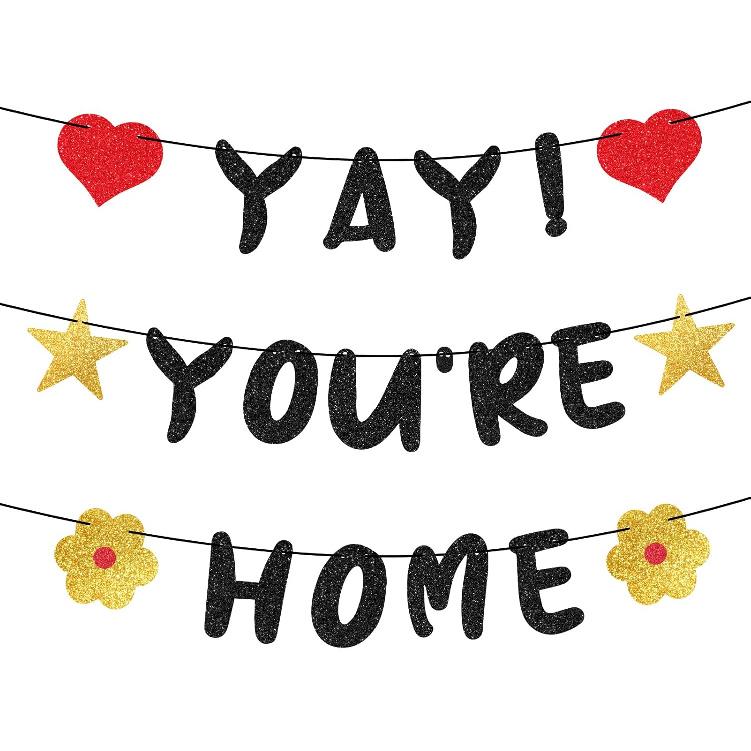 TaoBary Welcome Back Banner Back by Popular Demand Gold Glitter Banner Welcome to Work Decorations Funny Homecoming Party Supplies Family Office
