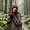 3Pcs Set Winter Hat Scarf Touchscreen Gloves Unisex Knitted Warm Beanie Neck Warmer Gloves Set For Autumn Winter Outdoor Daily Wear