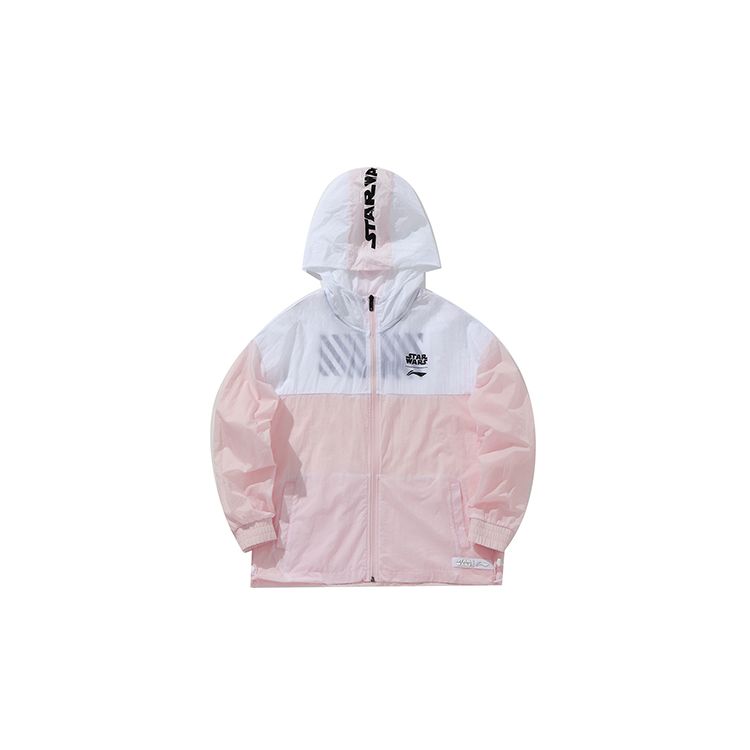 Li Ning X Star Wars Collaboration Loose Sports Jacket Women jackets Light-Pink AFDP078-2