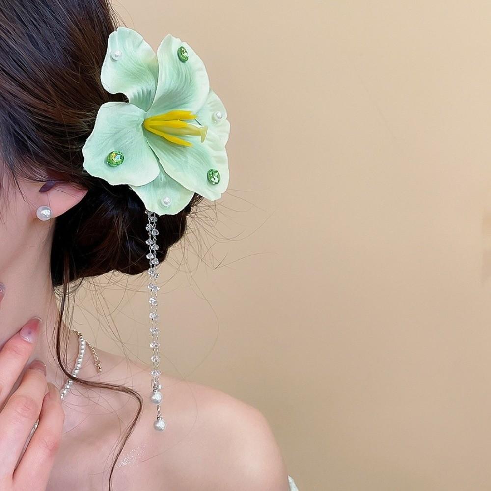 Ancient Style Flower Hair Clip Rose Flower Hanfu Hair Accessories  Photography Props