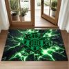 Real Betis Football Design Crystal Velvet Rug Soft Decorative Mat for Bedroom Entrance
