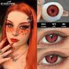 EYESHAERE 1 Pair Halloween Contact Lenses for Eyes Cosplay Lenses Anime Lenses Anime Accessories Lenses Black Lenses Red Lens