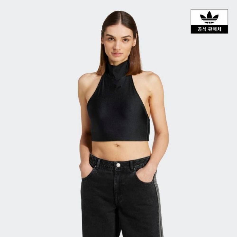 

Adidas Korea Official Tie Neck Crop Top Jj3182 JJ3182/M