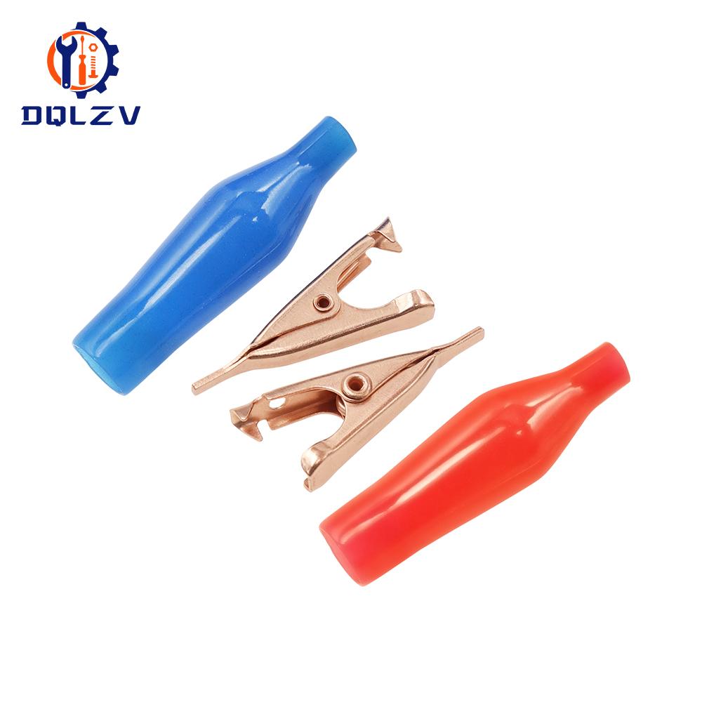 5PCS 5A Pure Copper Alligator Clip 28mm Flat-mouthed Small Copper Clip Without Toothed Small Copper Clip