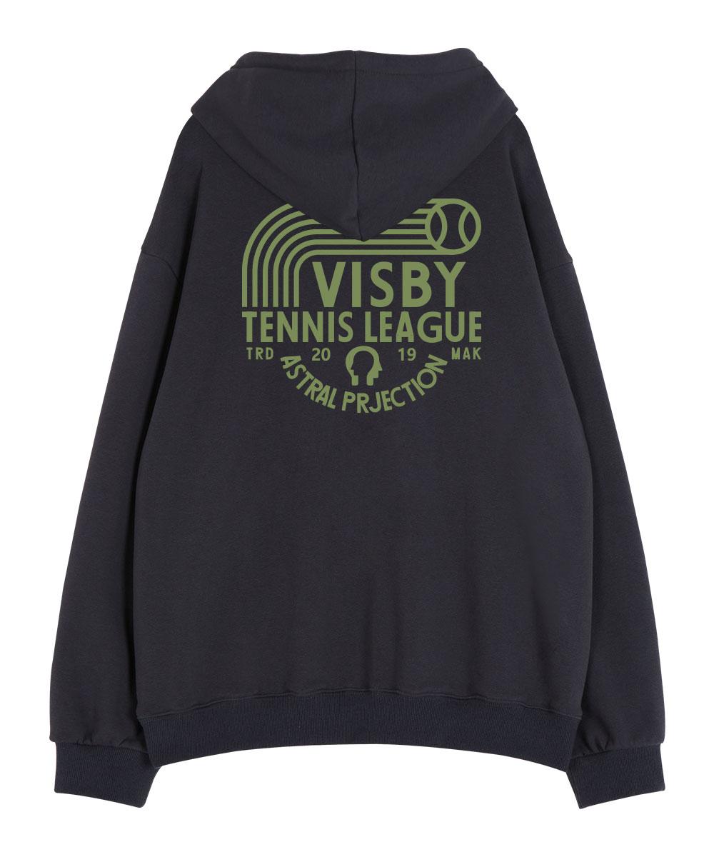 Astral Projection Bisby Tennis League Waffle Terry Hoodie_Charcoal L