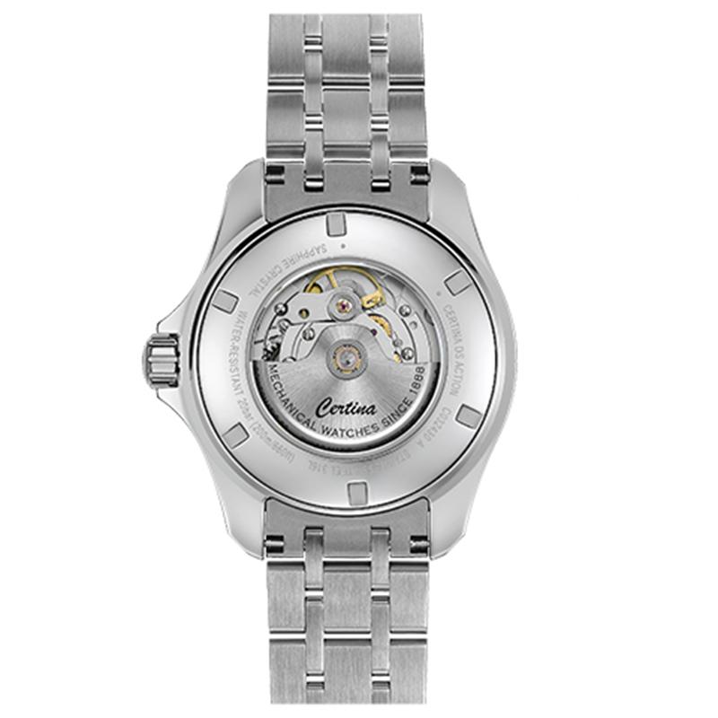 Certina Brown Dial Kinetic Series Mechanical Watch Trendy Dual Calendar Business Men's Watch Automatic Mechanical Movement C032.430.11.081.01