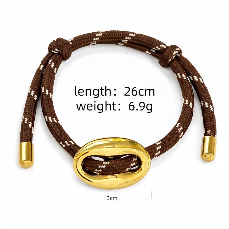 1 Pcs Fashionable Multicolor Pig Nose Bracelet Adjustable Dopamine Color Palette Woven Cord