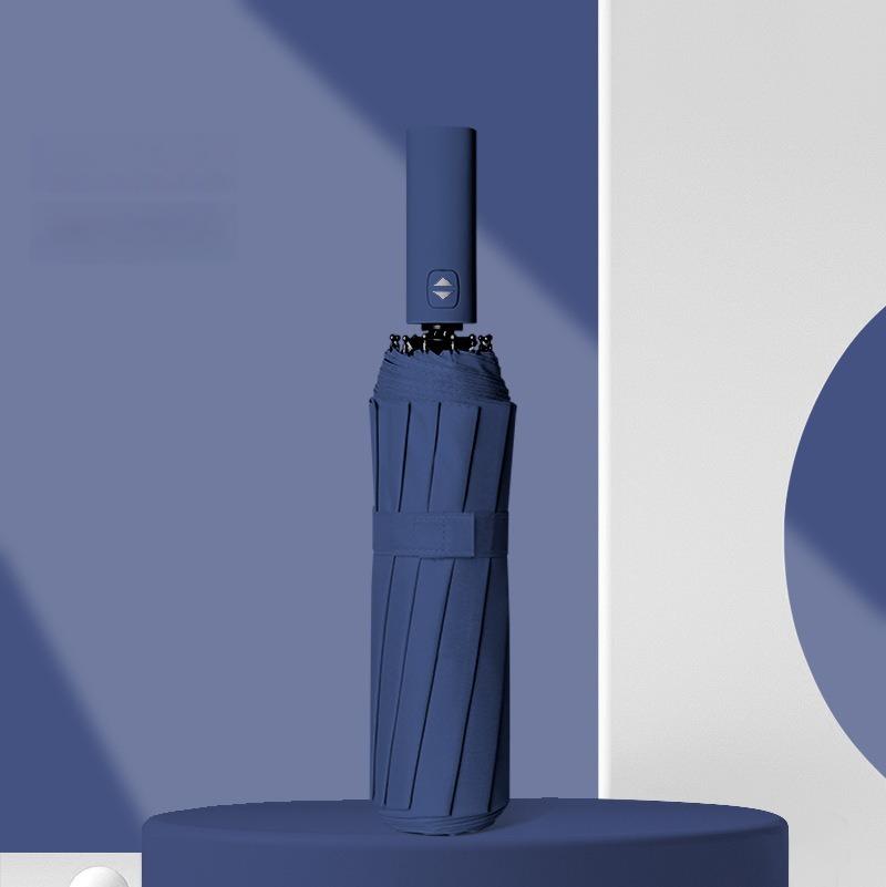 12 Bone Morandi Fully Automatic Umbrella Black Glue Sunscreen Sun Umbrella Plus Sun Umbrella Wholesale