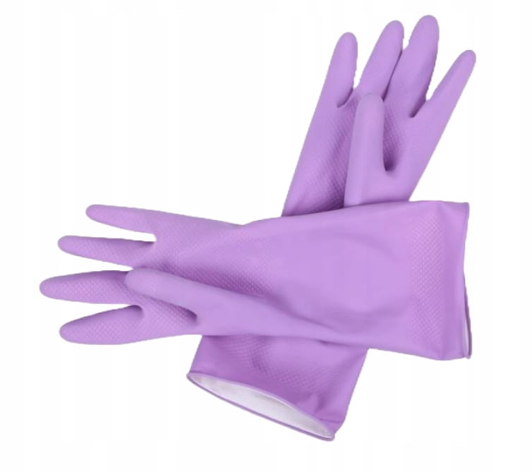 Durable rubber cleaning gloves M