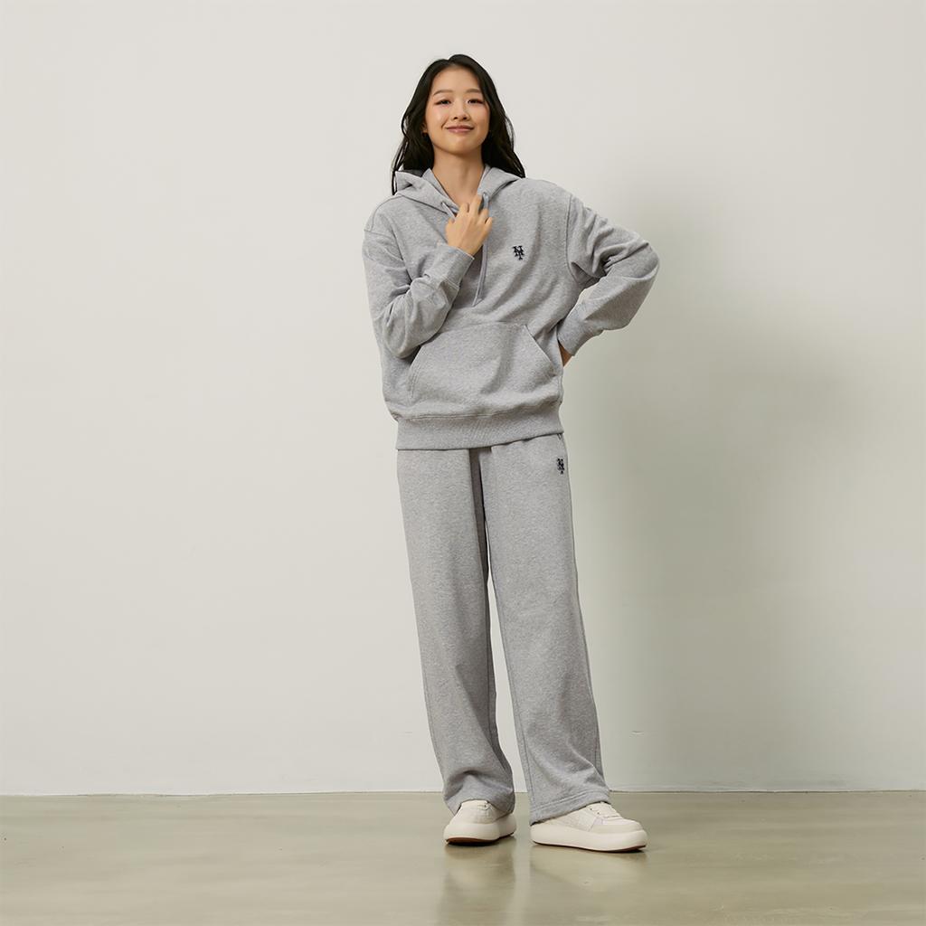 New MLB Basic Collection New York Mets FW24 Sports Knit Pants Casual Pants Unisex Light Gray 3APTB0144-09MGS