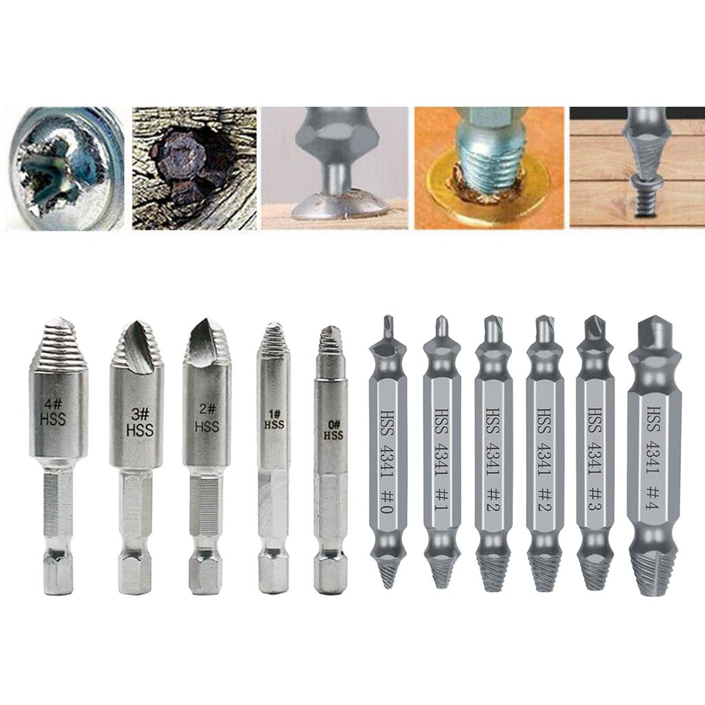 Screw puller, damaged screw remover and screw puller, 5 pieces