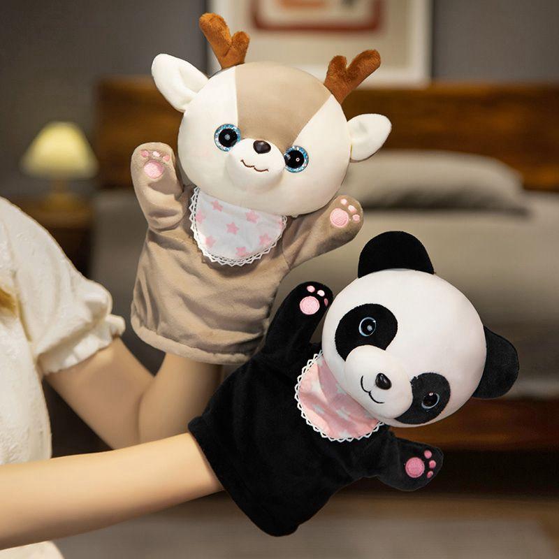 Eltern-Kind-Spiel Handpuppen Niedliche Tier Spielzeuge Mundöffnungsspiel Pädagogische Handschuhpuppen als Festival- und Geburtstagsgeschenke