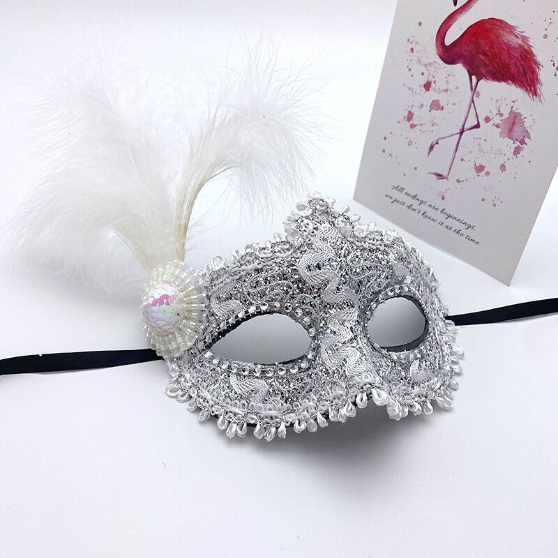Jul Elegant Maske Komfortabel å ha på 18 * 10cm Halloween Tilbehør Glamorøse Maskerade Masker Maske