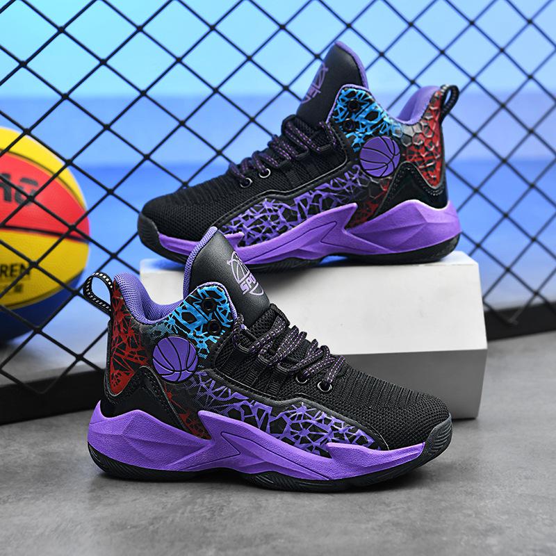 Parent-Child High-End Basketball Shoes Wear-Resistant And Non-Slip High-Top Basketball Shoes Children Adult Comfortable Leisure Sports Basketball Shoe