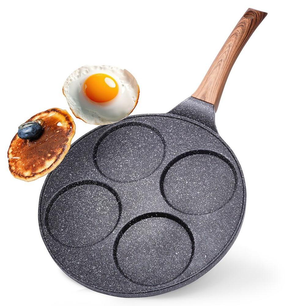 BLACK&WOOD 4-Cup Granite Pancake Pan 26cm