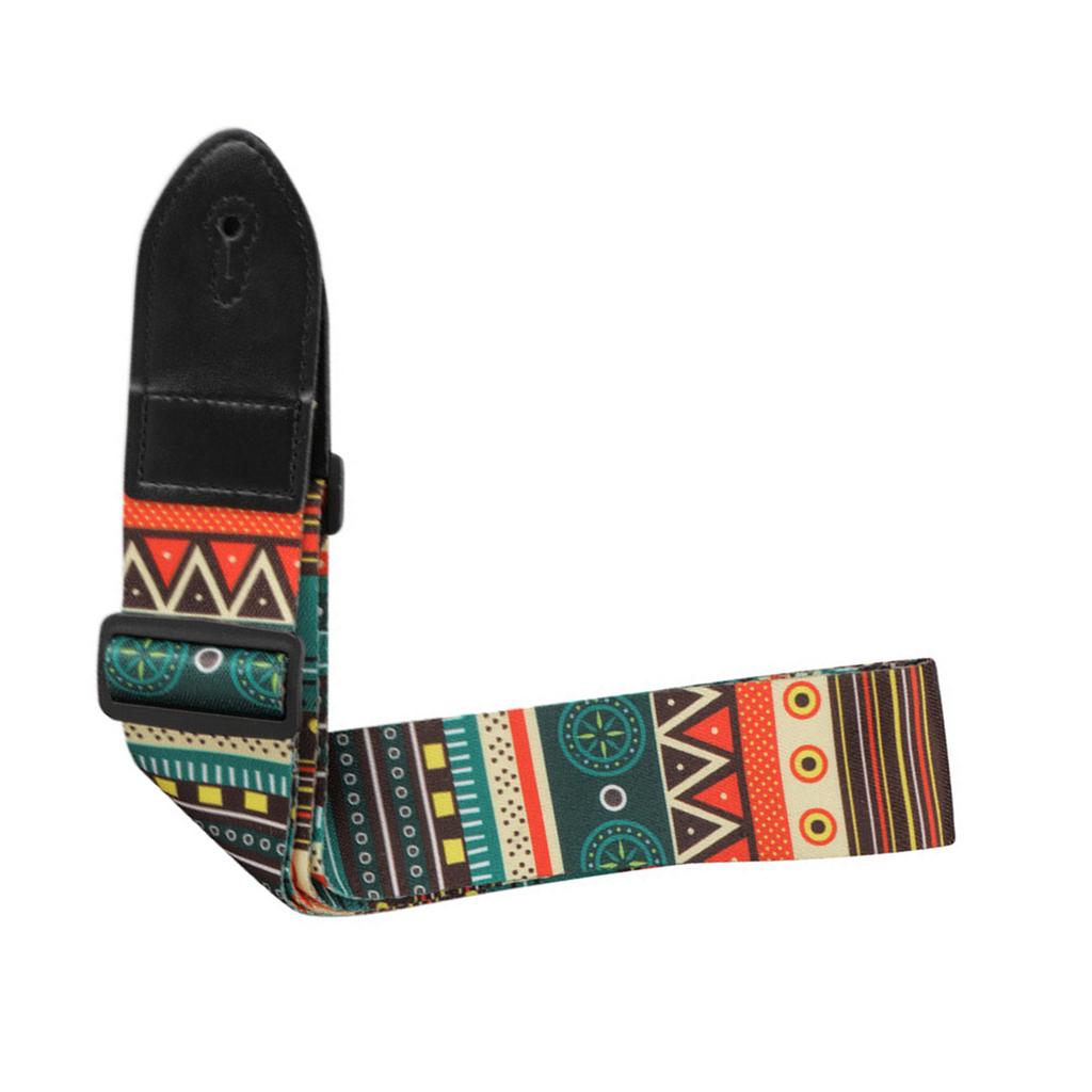 Electric Guitar Polyester Straps Ethnic Style Ballad Acoustic Guitars Bass Belt Musical Instrument Accessory