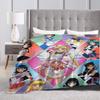 S-Sailor M-Moon Anime Blanket Quality Warm Throw Blanket Winter Picnic Outdoor Comfortable Bedspread