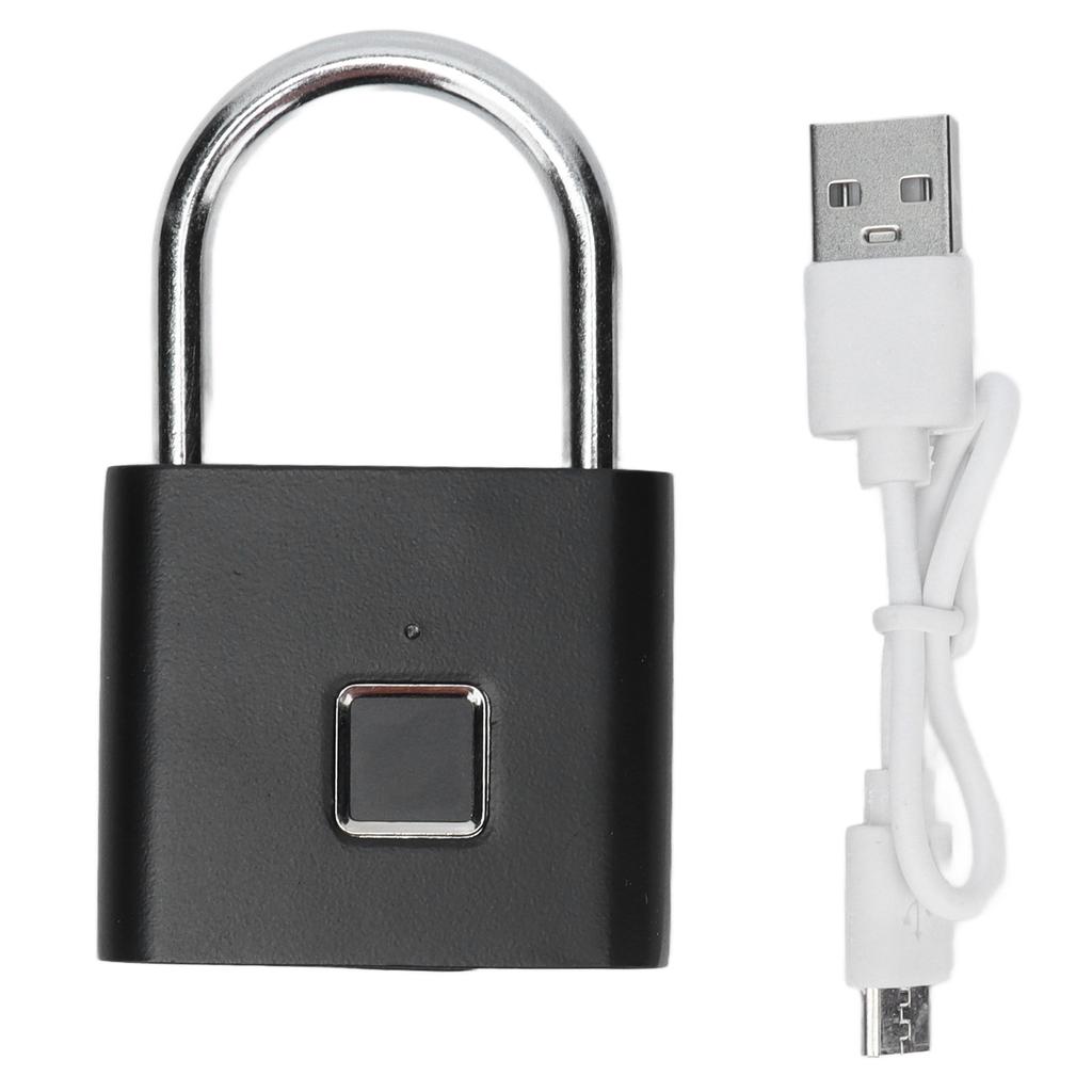 Fingerprint Padlock Zinc Alloy Smart Home Cabinet Door Dormitory Locker Fingerprint Lock