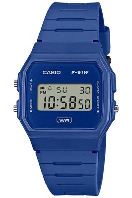 Classic Herrenuhr mit Biomasse-Kunststoff, Blau [Casio] [] F-91WB-2A1JF