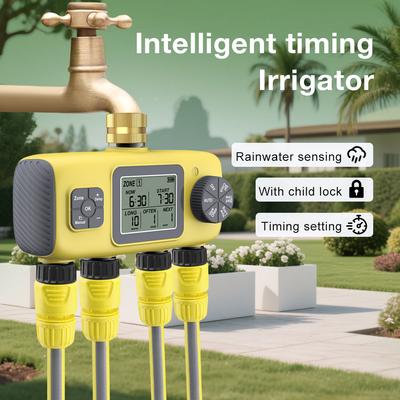 4-Outlet Garden Irrigation Timer Water Timers Multifunctional Sprinklers Automatic Drip Irrigation Controller 4-way Independent