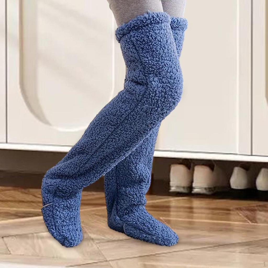 Cozy Winter Fleece Knee-High Socks for Women