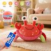 Talking Function Jumping Crab Toy Plush Interactive Moving Toy  Speech Learning