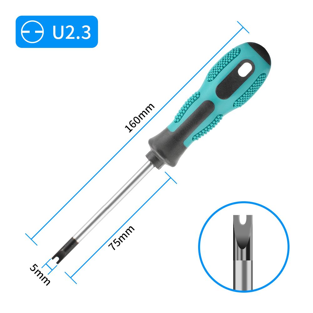 

1шт нестандартная отвертка H-типа нестандартный профессиональный ручной инструмент U-образная ремонтная отвертка U1.7 U2.0 U2.3 U2.6