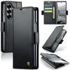Magnetic Anti Fall Leather Case with Bracket Slot for Samsung Z Fold 7  Black