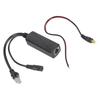 Efficiency PoE Splitter POE StepUps Transform Adapter, RJ45 52V/48V Output, 9-24V DC5.5x2.1mm Input,Wide Compatibility