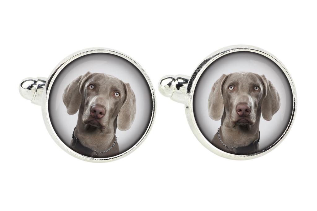 Weimaraner, Grey Ghost - cufflinks, a shirt accessory, a shirt pendant from the Art-Dog brand