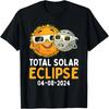 Óculos Eclipse Solar Total 2024 Divertidos Sol Lua Crianças Meninos Camiseta