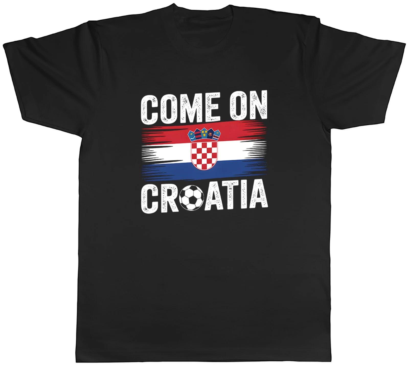 Come on Croatia Supporter Football Fan Mens T-Shirt Tee Gift Top XL